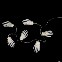 Set of 6 Skeleton Hands Halloween Light Set -Halloween Decorations Shop set of 6 skeleton hands halloween light set14256747 a01