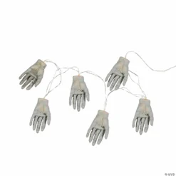 Set of 6 Skeleton Hands Halloween Light Set -Halloween Decorations Shop set of 6 skeleton hands halloween light set14256747 a02