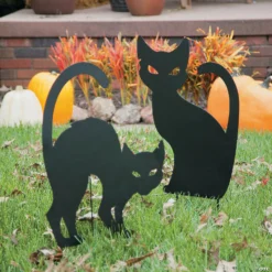 Silhouette Cat Yard Signs Halloween Decorations -Halloween Decorations Shop silhouette cat yard signs halloween decorations13775256 a01