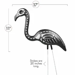 Skeleteen Zombie Skeleton Flamingo Yard Ornaments with Stakes, Pack of 2 -Halloween Decorations Shop skeleteen zombie skeleton flamingo yard ornaments with stakes pack of 214211993 a02NOWA