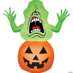 Slimer On Pumpkin Airblown