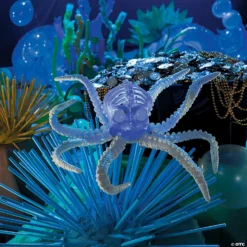 Small Light-Up Octopus Skeleton Halloween Decoration