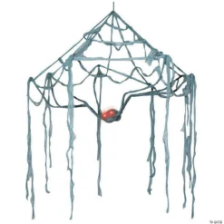 Spider Canopy Web with Light-Up Eyes Halloween Decoration