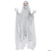 Spinning White Witch Halloween Decoration