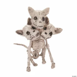 Three-Headed Dog Skeleton Halloween Decoration