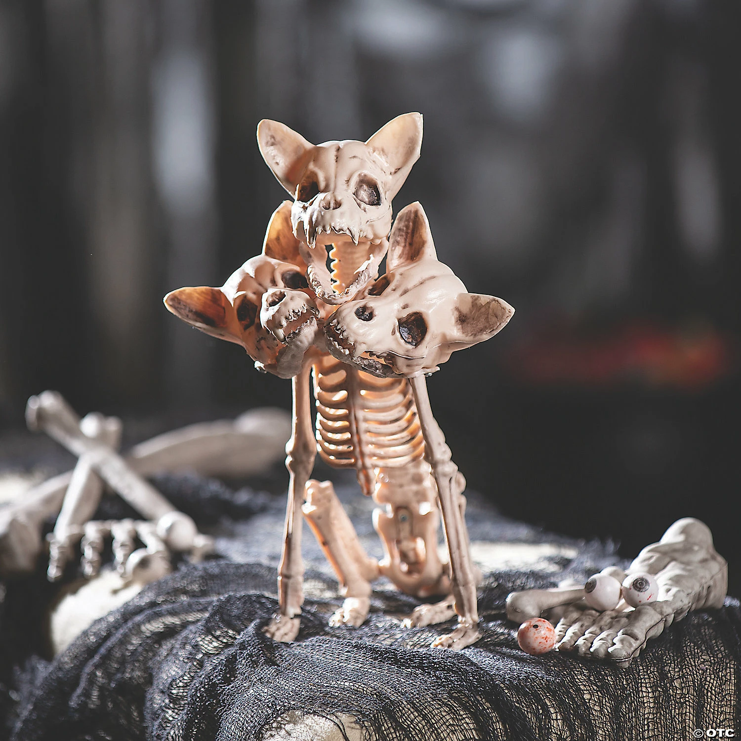 Three-Headed Dog Skeleton Halloween Decoration 2 Three-Headed Dog Skeleton Halloween Decoration - Image 2