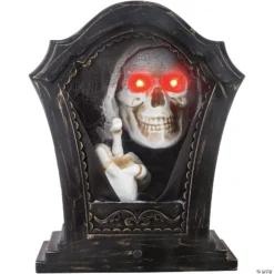 Tombstone Tapping Skeleton Decoration