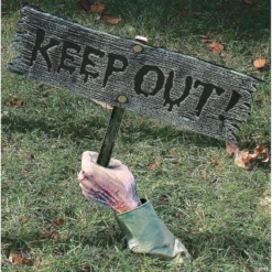 Warning From Below-Keep Out Sign
