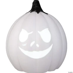 White Singing Pumpkin Jack Skellington