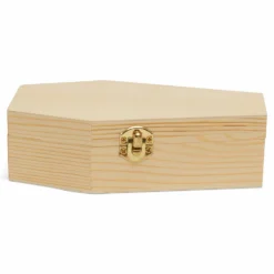 Woodpeckers Crafts, DIY Unfinished Wood 6" Coffin, Pack of 12